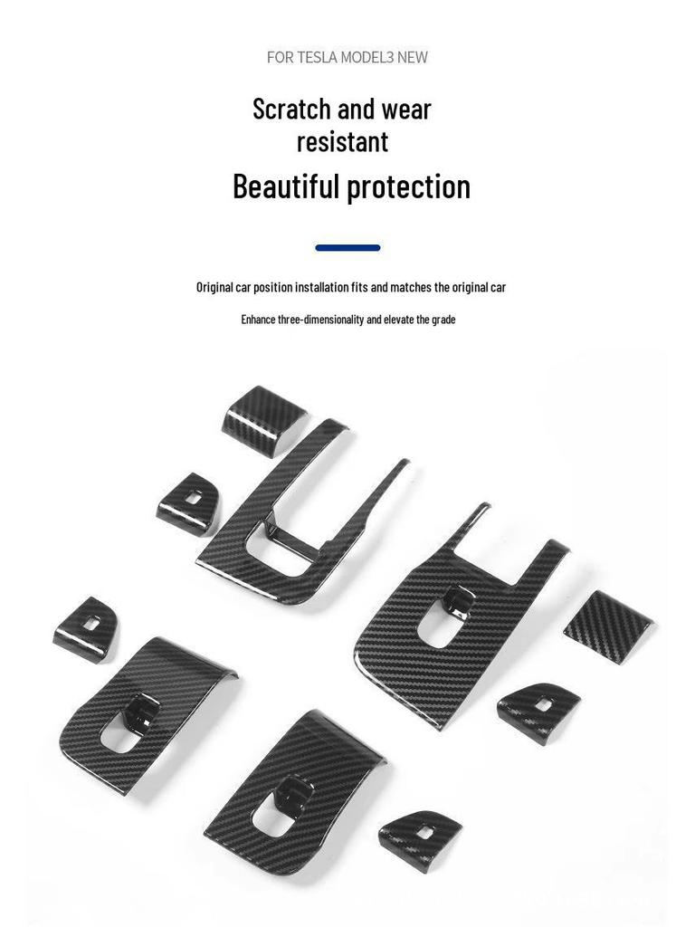 Tesla Model Y Window Button Decorative Stickers