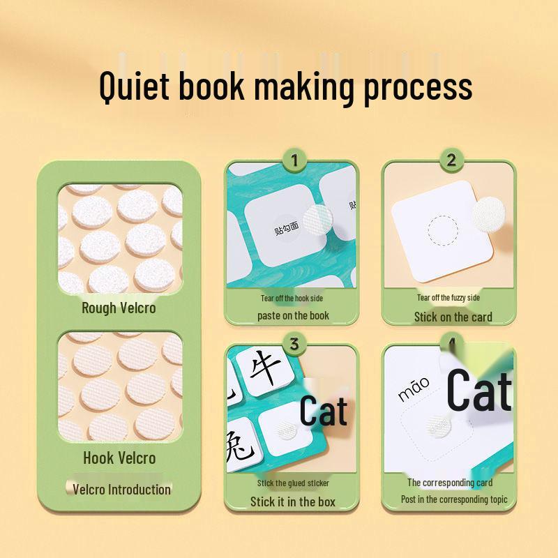 Early Literacy Quiet Book for Toddlers, Ages 3-6: Interactive Tear and Paste Educational Activity Book