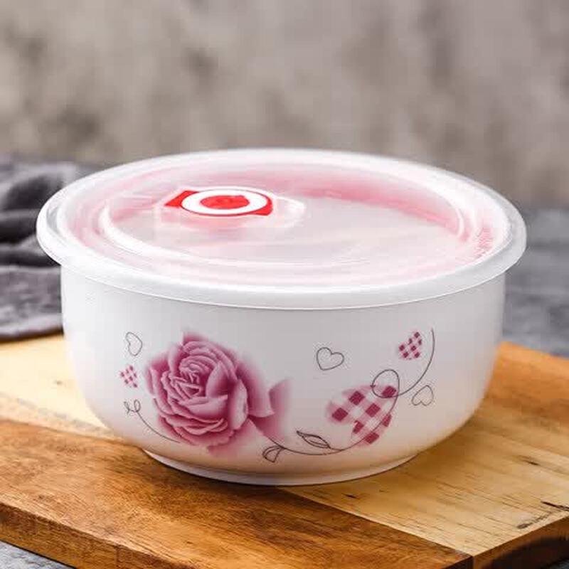 Qiwei Ceramic Microwave Bowl Set with Lids