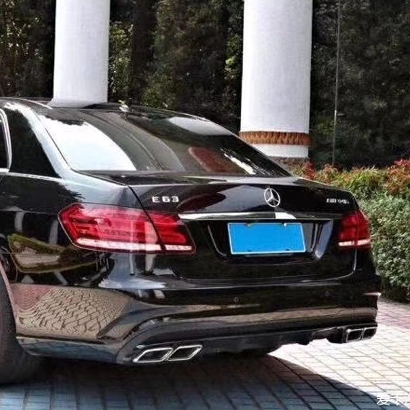 Mercedes E-Class W212 AMG/E63 Quad Square Outlet Stainless Steel Exhaust Tailpipe