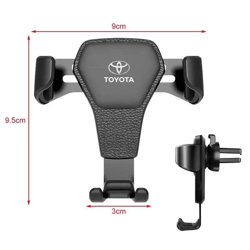 Car Phone Holder Air Vent G-Sensor Smartphone GPS Stand For Toyota Yaris Corolla Avensis Aygo Vitz Vios Yaris Mark-X Mirai