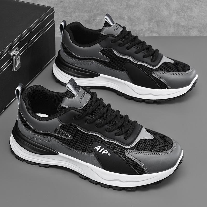 

Літнє чоловіче взуття нове дихаюче сітчасте взуття чоловічий тренд універсальне повсякденне взуття на платформі спортивне взуття тато бігові кросівки чоловічі 44