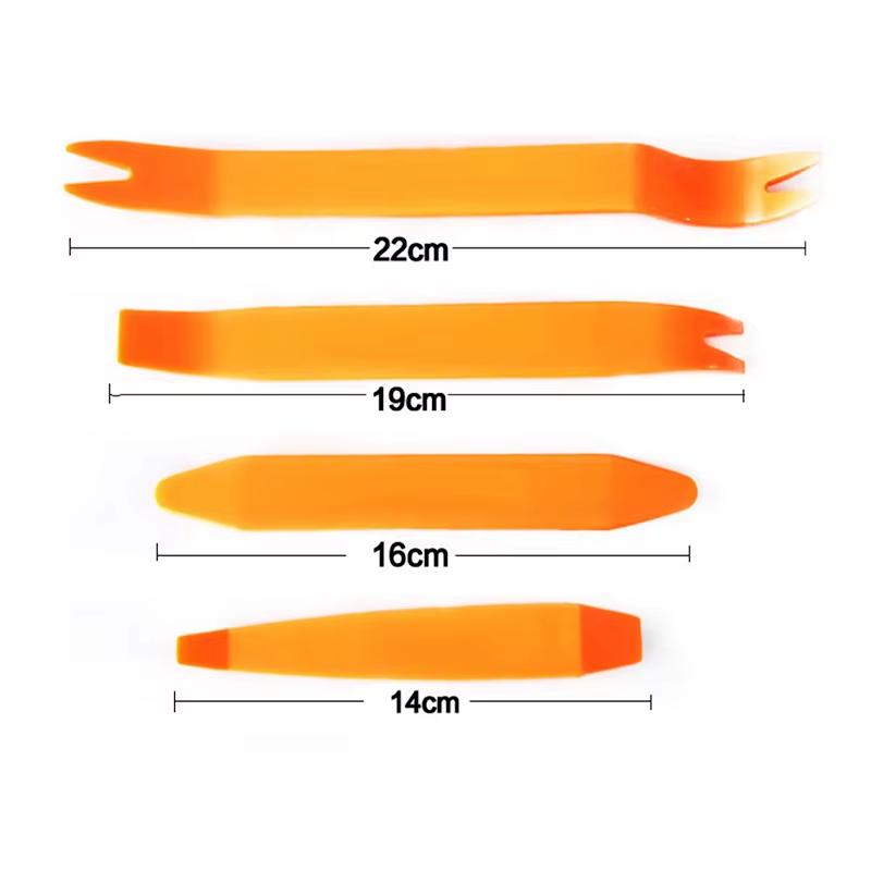 4Pcs Car Removal Tool Car Radio Door Clip Panel Trim Dash Auto Radio Removal Pry Tool Automobile Interior Disassemble
