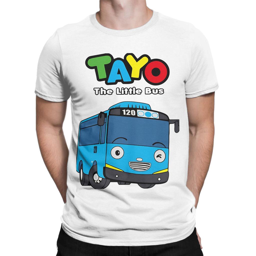 Unisex WoUnisexs TShirt Tayos Little Bus Cute Cars Vintage Pure Cotton Tee Shirt Short Sleeve T Shirts Round Collar Clothing Graphic