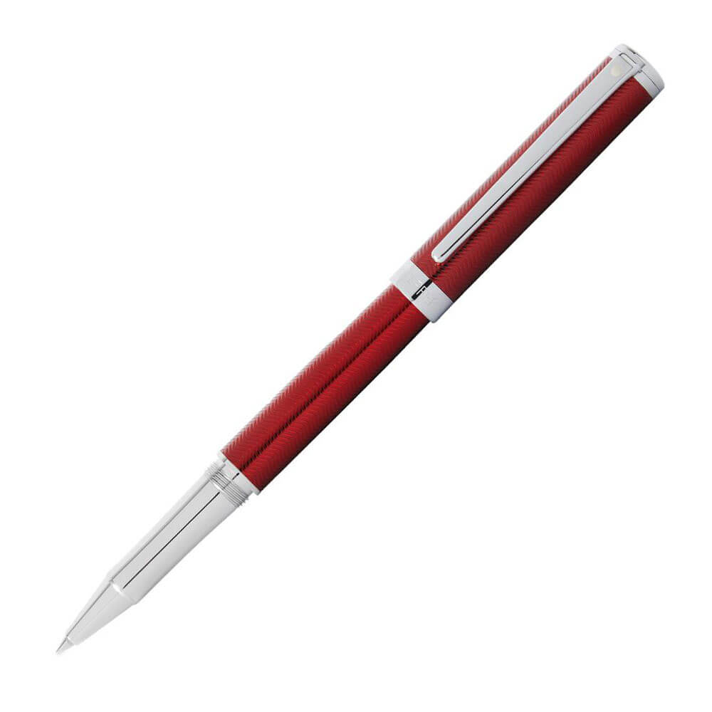 Sheaffer Intensity Engraved Red Lacquer Pen w/ Chrome Trim (Rollrbll)