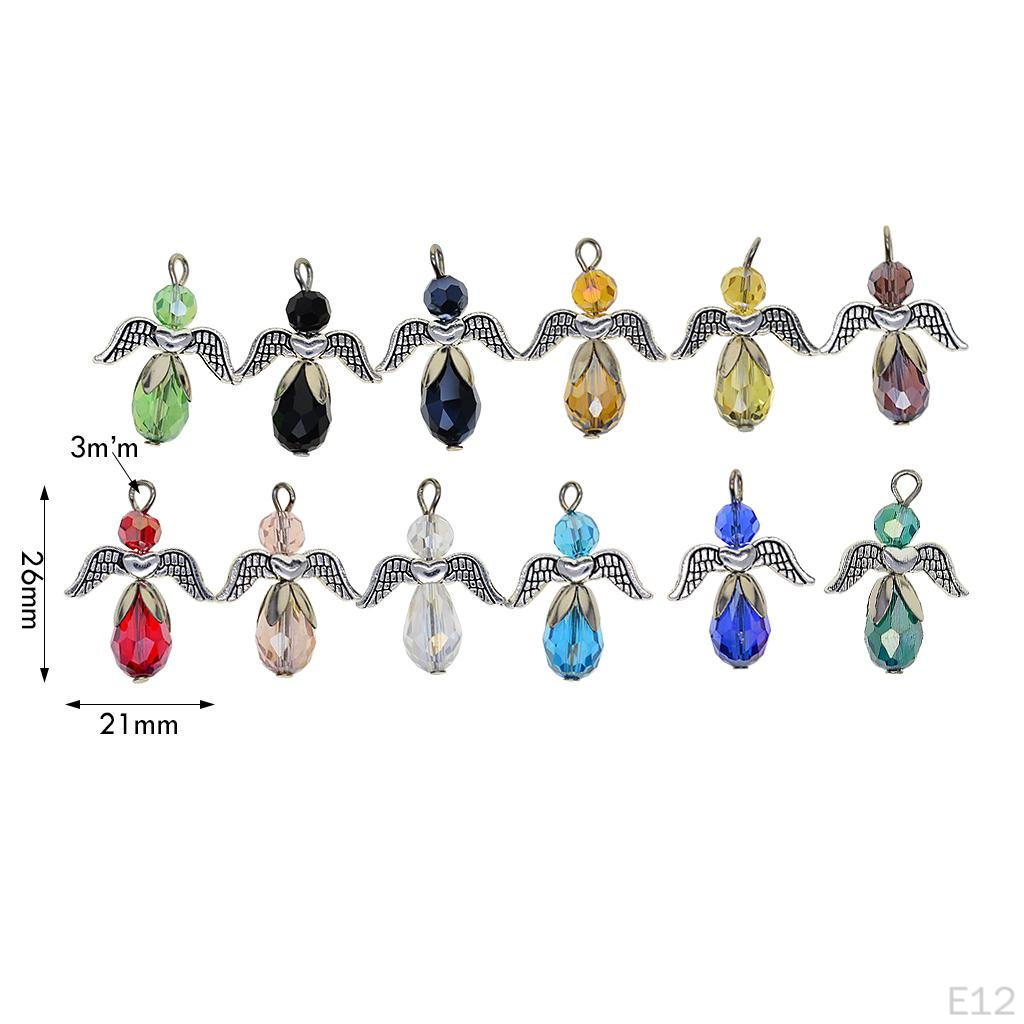 12 Charms Vintage Fairy Pendants For