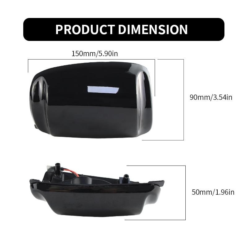 2PCS For Ford Transit Mk8 2014-up For Ford Transit Custom 2012-up Led Rearview Mirror Side Turn Signal Lights Indicato Lamp