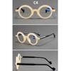 Women's glasses, retro round small frame glasses for men and women