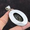Krysantemumpendant Ädelstenshantverkspendant 925 Sterling Silver Pendant Krysantemumsmycken Vacker Vintagehänge Förlovningsgåva