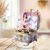1pc, 2D, Flat, Rotating, Acrylic, Music Box Dancing Angel, Ballerina, Colorful, Desktop Decoration, Home Furnishings
