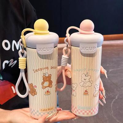 650Ml Vacuum Cup High-Capacity With Lifting Rope 316 Stainless Steel Cup Insulation Or Cooling Thermal Mug For Boys And Girls