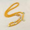 Round Pendant Golden Necklace: Women's Light Luxury Fashion Sweater Chain