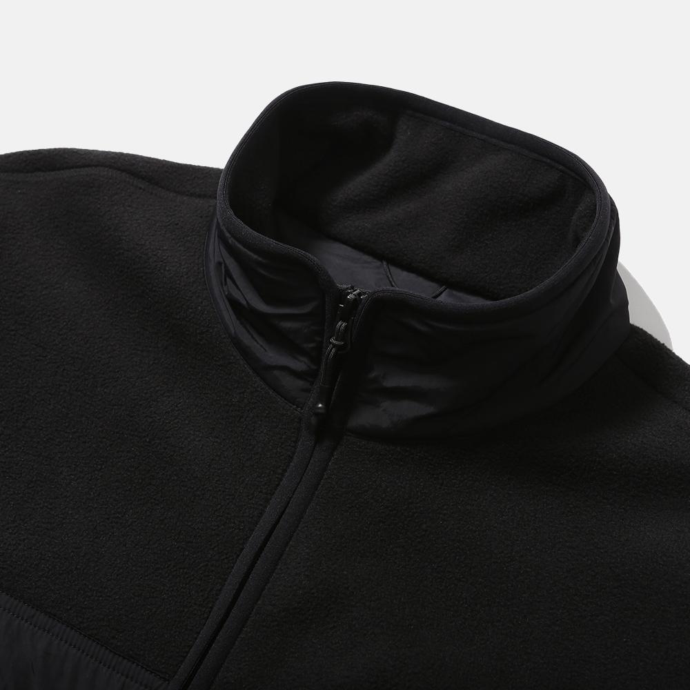 Moif [Aw25] Hiker Fleece Jumper / Black
