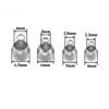 20pcs Stainless Steel Big Hole 2/3/4mm Spacer Beads Pendant Charms Clasps Gold Color Bail Beads for DIY Jewelry Making Findings
