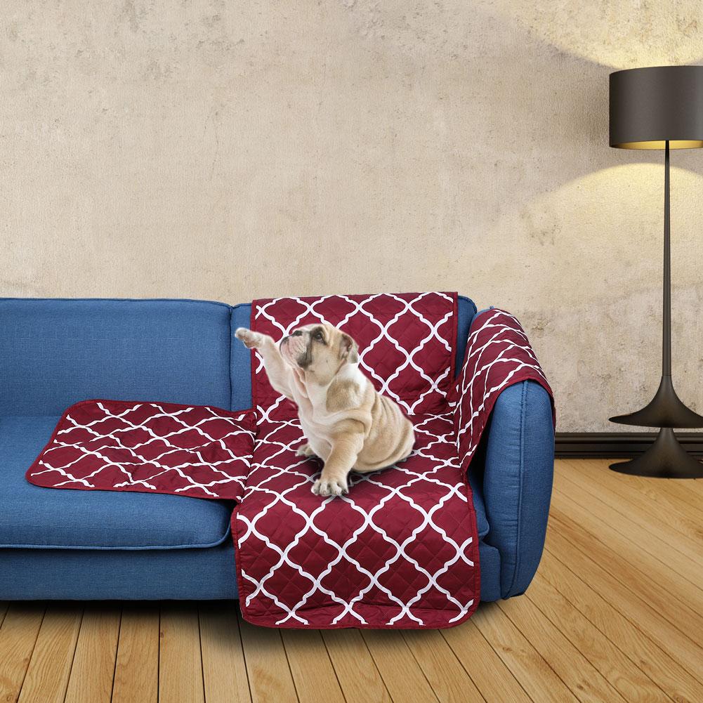 Coussin de Canapé pour Animaux de Compagnie en Pongee Polyester Ponçage Double Face Imperméable Antidérapant Tapis Pad pour Animaux de Compagnie pour Voiture