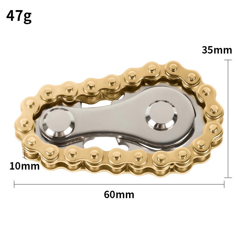 Metal Decompression Finger Gyro Chain: Innovative Black Technology Spinning Toy