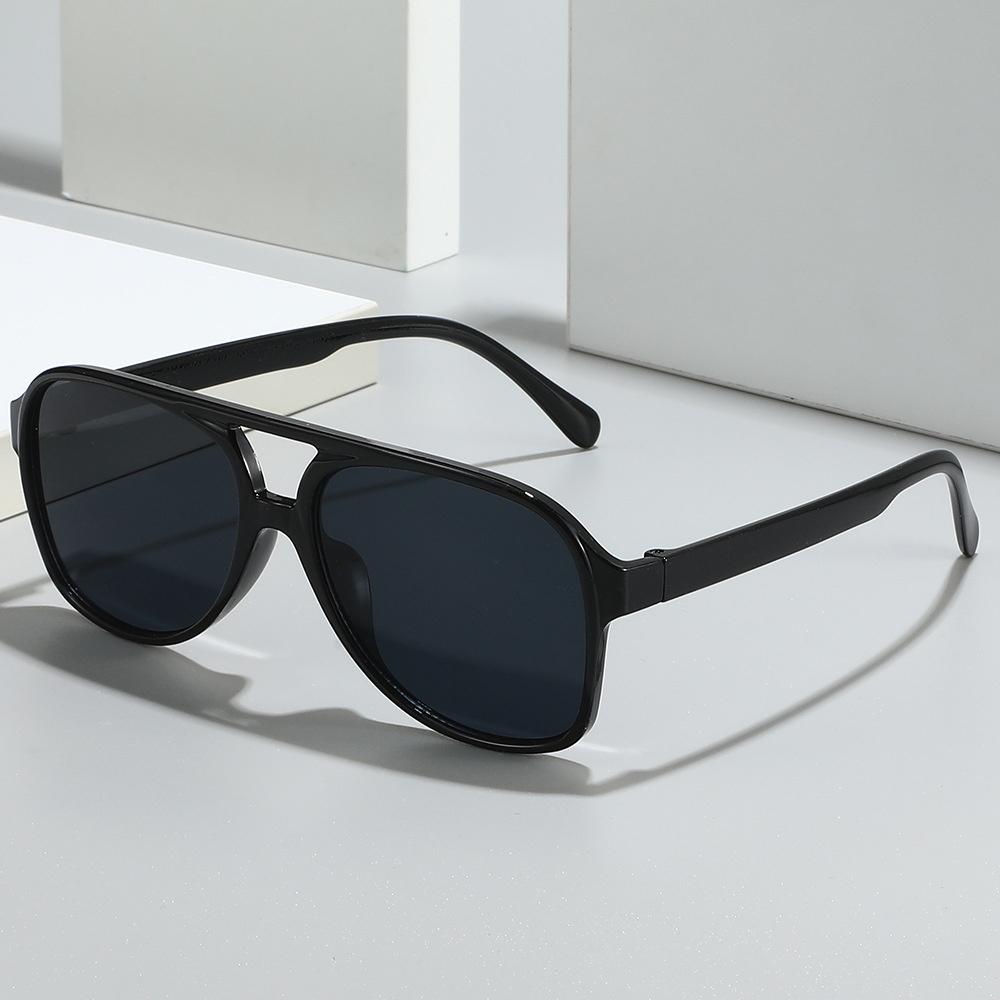 New Vintage Oversized Square Sunglasses Men Women Frame Double Beam Sun Glasses Candy Colors Outdoor Driving Sunshade Sunglasses