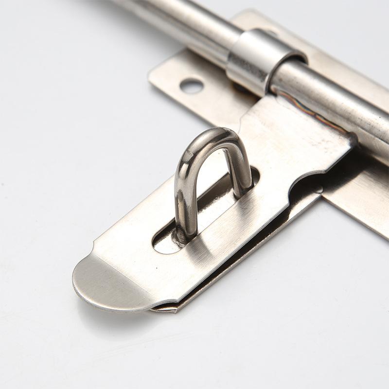 Thickened Stainless Steel Door Bolt Latch Security Door Bolt Latch Buckle Window Safety Lock Large Latch Home Decoration