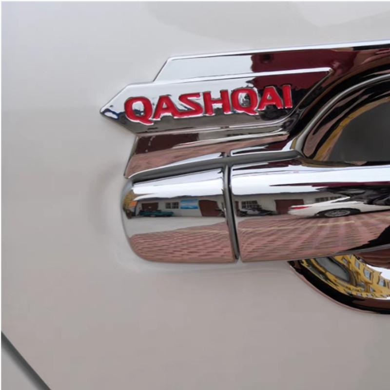 För Nissan Qashqai J11 2016 2017 2018 Krom Handtagsskydd/ABS Dörrskålsskydd Trim Bilstyling