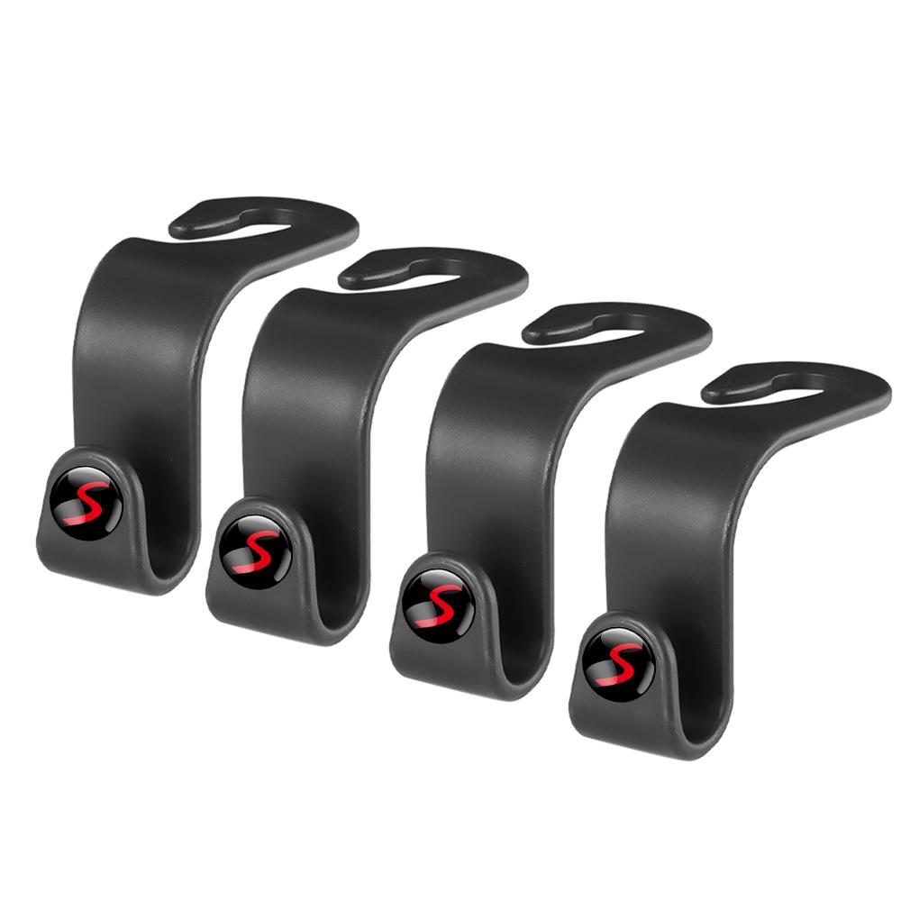 VRT4 2/4Pcs For MINI Cooper S JCW WORKS R55 R56 F55 F56 R57 R58 R59 R50 R60 Car Multi-functional Seat Back Hooks Hangers Accessories