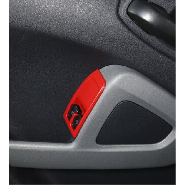 Cover Trim Bright Red Window Lift Panel Switch 2009~2015 For Benz Smart Fortwo
