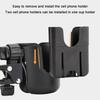 2-in-1 Stroller Cup Holder with Phone Holder Golf Cart Cup Holder Bottle Holder for Stroller Bike Wheelchair Walker Scooter