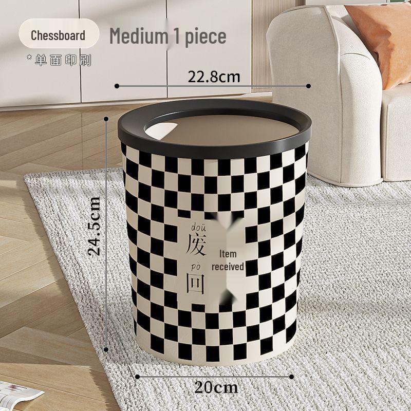 

Великий герметичний сміттєвий бак подвійного використання з кришкою та ножною педаллю для кухні, ванної кімнати або вітальні.