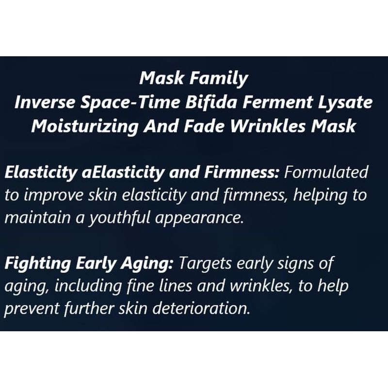 Mask Family - Inverse Space-Time Moisturizing And Fade Wrinkles Mask - 4 Types