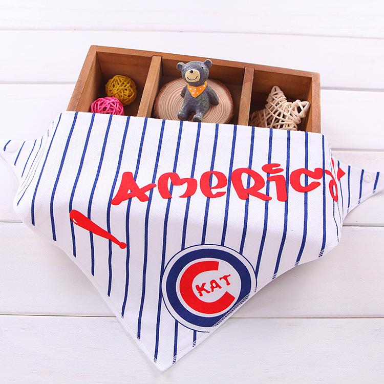 Baby Bibs For Boys Girls Bib Burp Cloth Cartoon Triangle Cotton Baby Scarf Baby Feeding Accessories