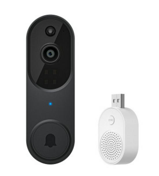 Smart Wireless Video Doorbell with Remote Intercom for Home Security