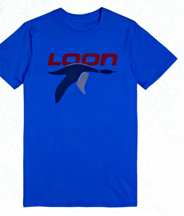 Loon Mountain Resort Ski Print T-shirt for Men and Women, Fashionable and Versatile Pure Cotton Trendy Top for Summer