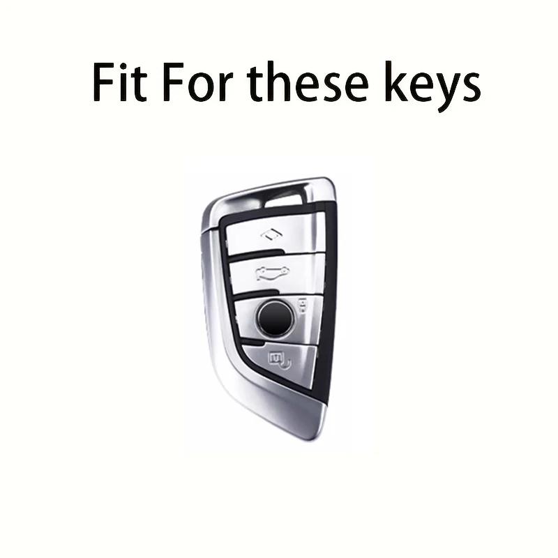 Styling Mouldings Alloy Style Car Key Case Cover Shell For Bmw F20 G20 G30 X1 X3 X4 X5 G05 X6 X7 G11 F15 F16 G01 G02 F48 Accesso