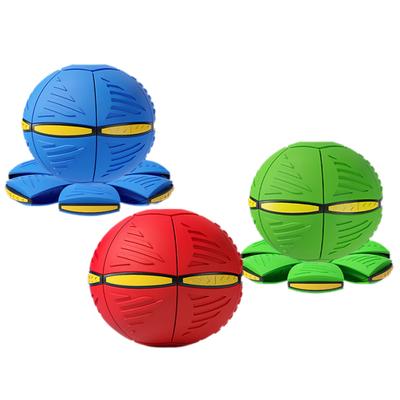 Blue Flying Saucer Foot Pressure Decompression Vent Ball - Outdoor Toy For Parents And Children Magic Deformation Fun