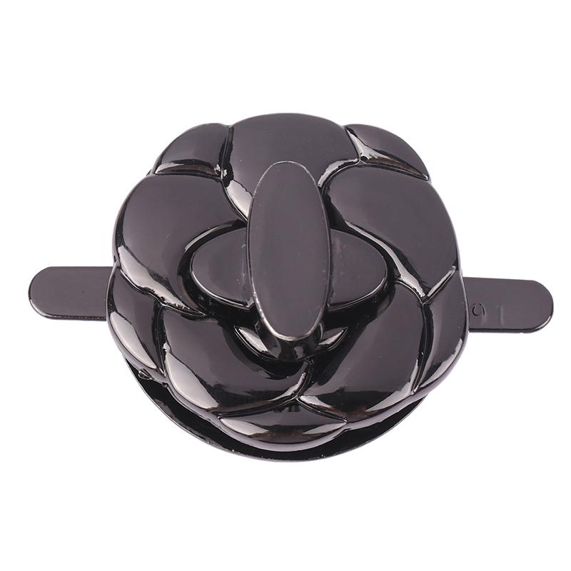 1 pieza de cierres de metal con forma de flor para bolsos, cierres de bolsos, hebillas a presión, accesorios para manualidades, sujetadores