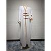 Indonesia Middle East Amazon Fashion Cardigan Leather Ring Turkey Colorblock Robe Outwear Arab Outwear Coat