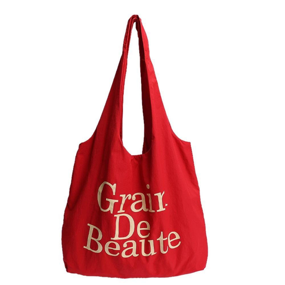 Korean Nylon Tote Bags Casual Commute Bag Ins Letter Shoulder Bag  Daily
