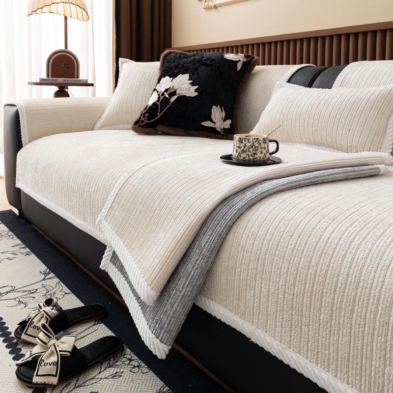 

Modern Non-slip Light French Four Seasons Sofa Cushion, 2025 Design Lumbar Pillow Case 30x50 cm помаранчевий