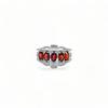 Vintage Garnet Ring: 925 Sterling Silver Gemstone Jewelry