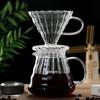 Coffee Maker Filter Transparent Reusable Pour Over Brewing Cup with Lid