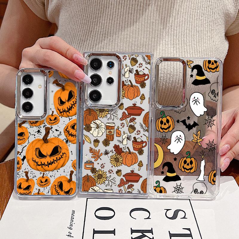 Christmas Ghost Halloween Case For Samsung Galaxy S26 S25 Ultra S24 S23 S22 Plus S21 A16 A17 A26 A36 A37 A54 A55 A56 A57 5G Clear Soft Cover
