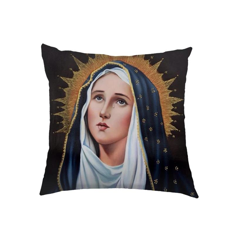Gnadenmutter von Guadalupe Jungfrau Maria Kissenbezüge Heilige Maria Ölgemälde Kissenbezüge Schlafzimmer Büro Kissenbezug Dekokissenbezug