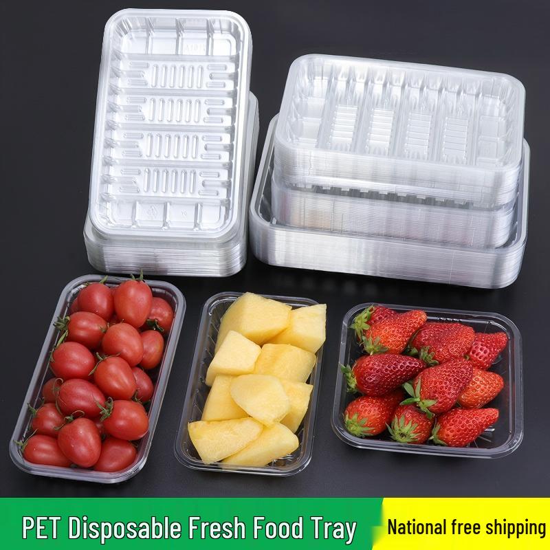 Disposable PET Produce Trays