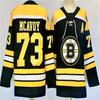 Boston Bruins NHL Hockey Jersey Uomo Cotone Sportswear Fan del Ghiaccio Abbigliamento Autunnale