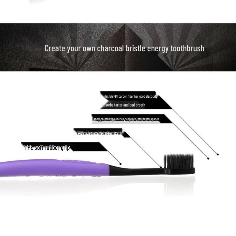 Saky Charcoal Soft Bristle Gum Care Toothbrush 8-Pack