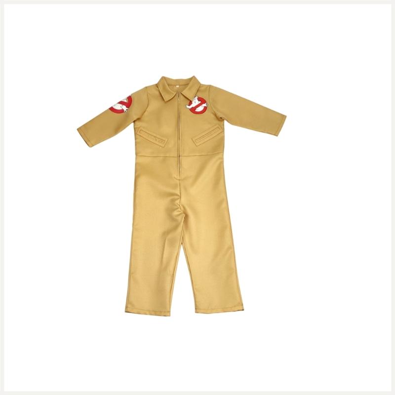Kids Child Ghostbuster Costumes Ghostbuster Jumpsuit Protons Pack for Cosplay S