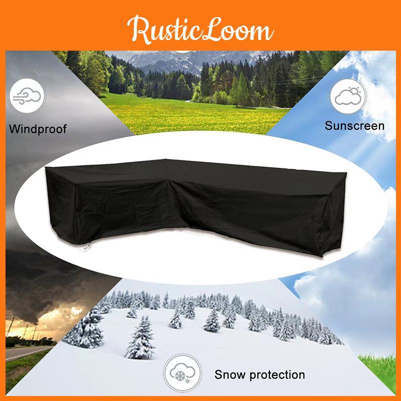 All Form L Zweck Abdeckungen Wasserdichte Eckmöbelabdeckung für Outdoor-Sofa
