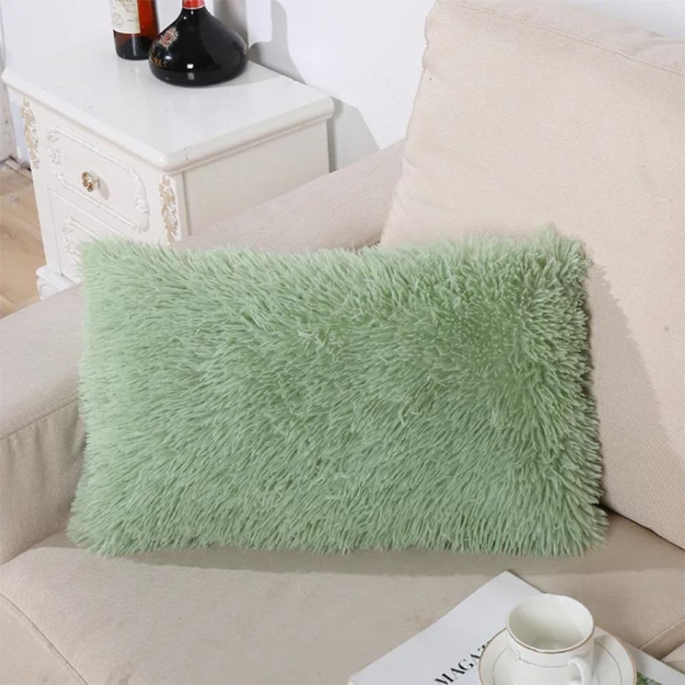 Rectangular Shape Crystal Plush Pillow Plush Mink Plush Pillow Nordic Pillowcase  Living Room