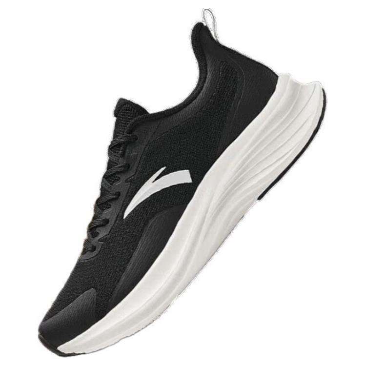Anta Bequeme Stoßdämpfende Rutschfeste Niedrige Laufschuhe Damen Sneaker Schwarz Weiß 122425541-5
