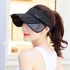 Summer Outdoor Sports Sun Hat, Casual Solid Color Retractable Top Hat, Women's Hat Brim Cycling Sun Hat, Sun Protection Pull-out