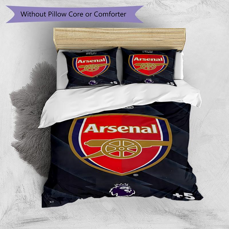 3pcs Duvet Cover Set (1*Duvet Cover + 2*Pillowcase, Without Core),football team.C Print Bedding Set, Bedroom Decor, All‑Season, Birthday Gift